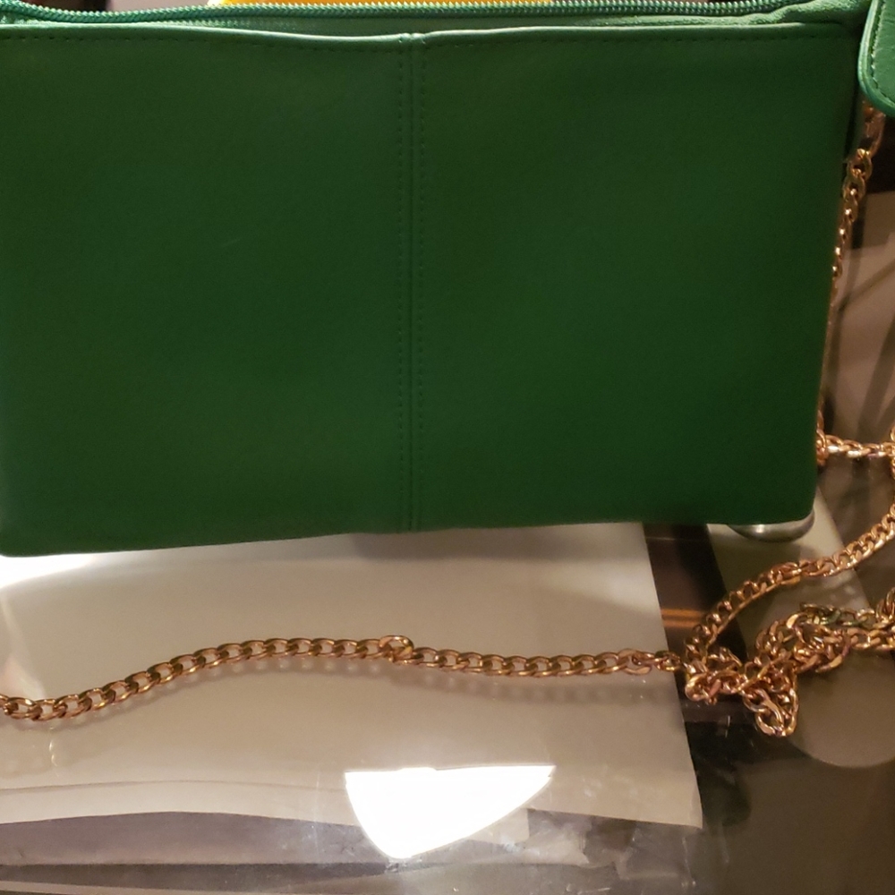 Clutch with shoulder strap or wrist